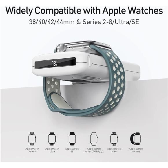 Magnetic Wireless Power Bank with iWatch Charger,10000mAh PD Fast Charging - Picture 6 of 7